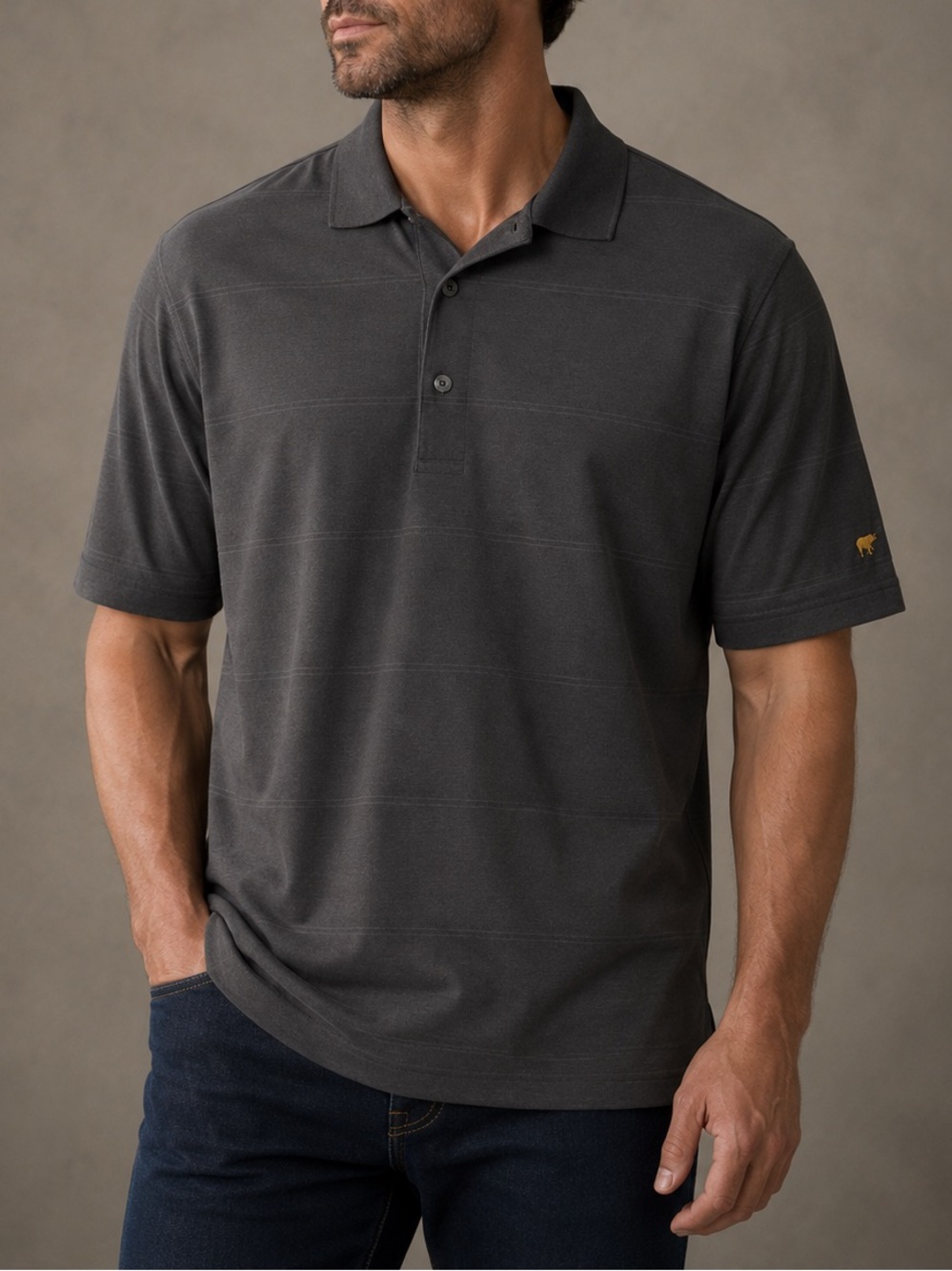 Jack Nicklaus Big & Tall Grey Polo Shirt Men’s 3X Golf Casual